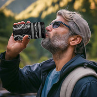 Kia Ora New Zealand 4 in 1 Can Cooler Tumbler Maori Language Week Pango Taniko Motif - Polynesian Pride