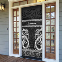 Kia Ora New Zealand Door Cover Maori Language Week Pango Taniko Motif - Polynesian Pride
