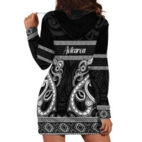 Kia Ora New Zealand Hoodie Dress Maori Language Week Pango Taniko Motif - Polynesian Pride