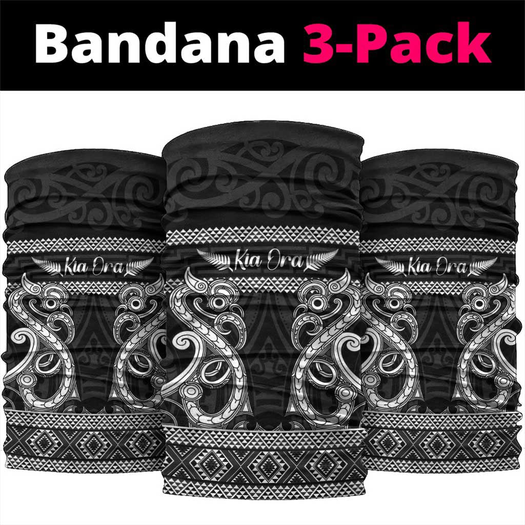 Kia Ora New Zealand Neck Gaiter Maori Language Week Pango Taniko Motif - Polynesian Pride