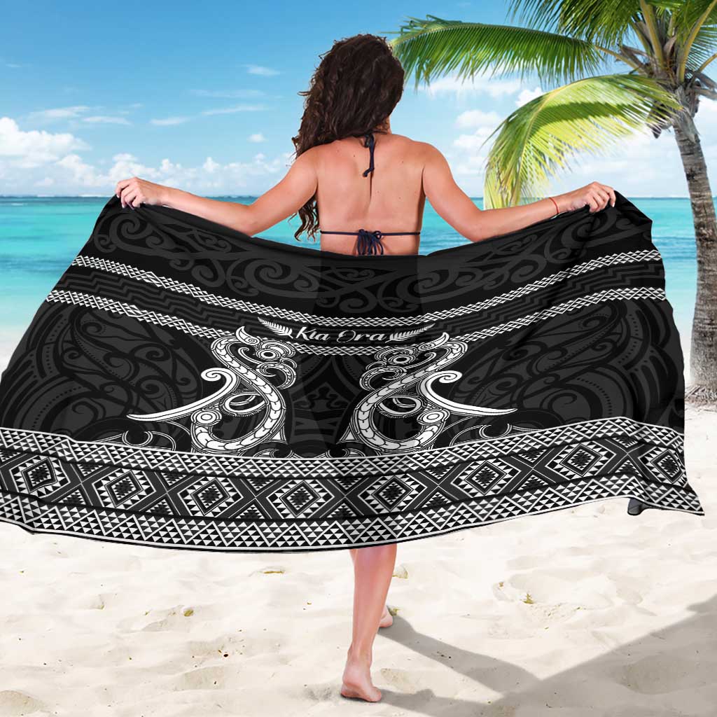 Kia Ora New Zealand Sarong Maori Language Week Pango Taniko Motif LT14 - Polynesian Pride