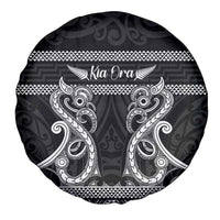 Kia Ora New Zealand Spare Tire Cover Maori Language Week Pango Taniko Motif LT14 - Polynesian Pride