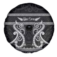 Kia Ora New Zealand Spare Tire Cover Maori Language Week Pango Taniko Motif LT14 - Polynesian Pride