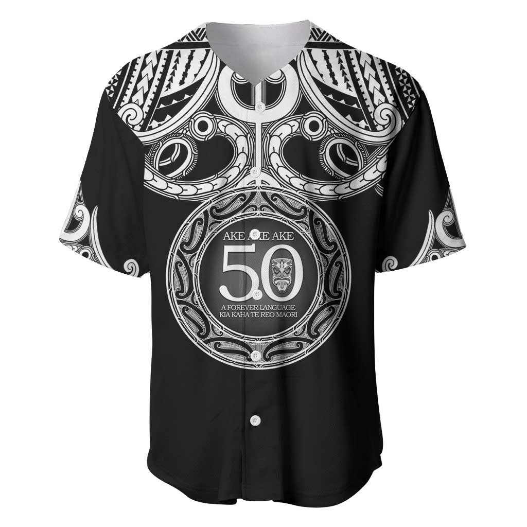 Kia Kaha Te Reo Maori New Zealand Baseball Jersey 50th Anniversary Ake Ake Ake - Polynesian Pride