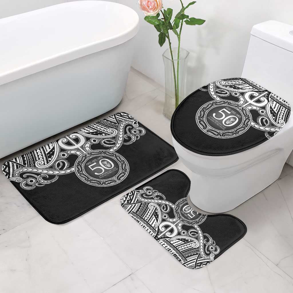 Kia Kaha Te Reo Maori New Zealand Bathroom Set 50th Anniversary Ake Ake Ake - Polynesian Pride
