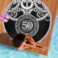 Kia Kaha Te Reo Maori New Zealand Beach Blanket 50th Anniversary Ake Ake Ake - Polynesian Pride