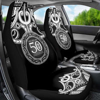 Kia Kaha Te Reo Maori New Zealand Car Seat Cover 50th Anniversary Ake Ake Ake - Polynesian Pride