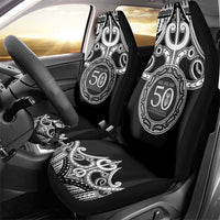Kia Kaha Te Reo Maori New Zealand Car Seat Cover 50th Anniversary Ake Ake Ake - Polynesian Pride