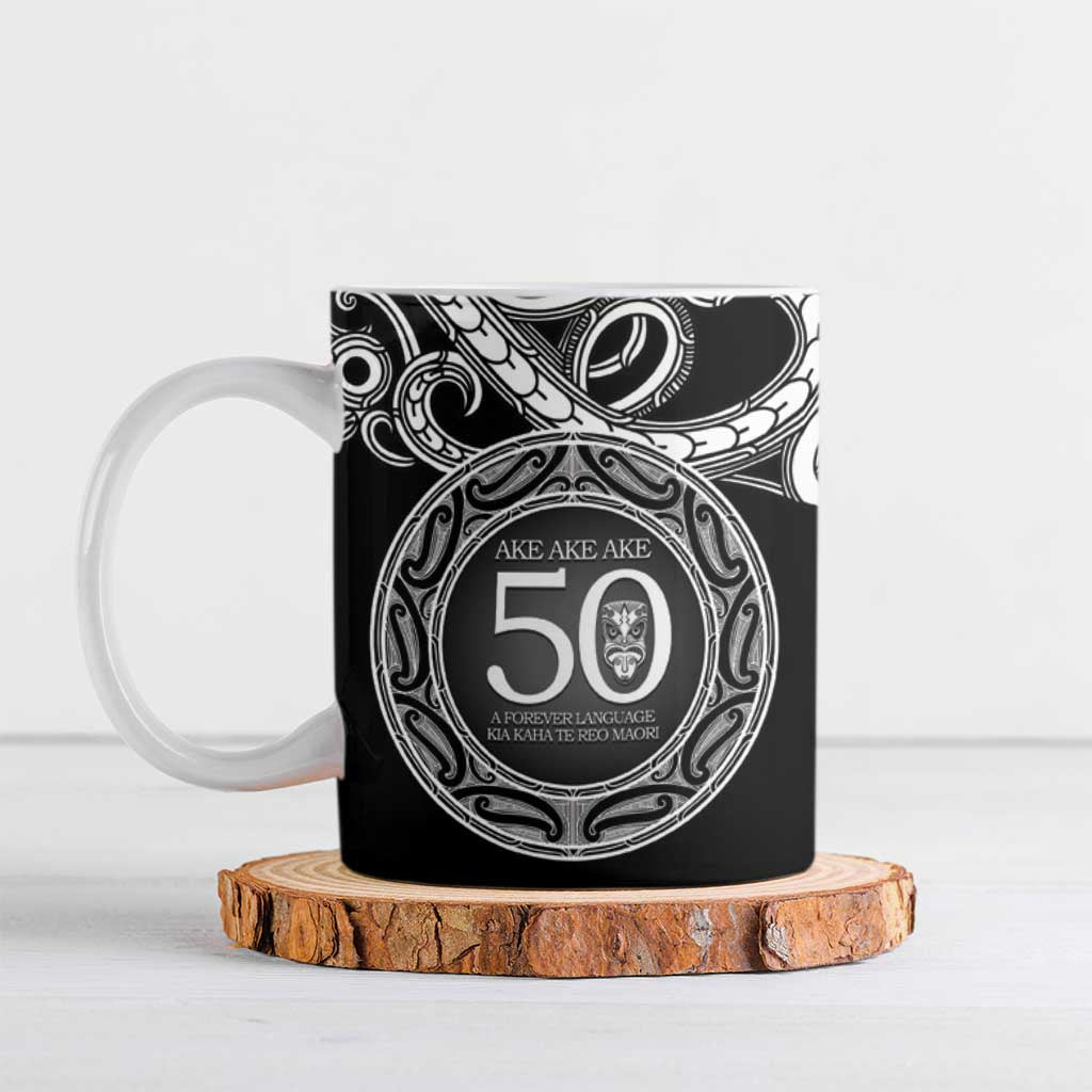 Kia Kaha Te Reo Maori New Zealand Ceramic Mug 50th Anniversary Ake Ake Ake - Polynesian Pride