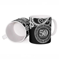 Kia Kaha Te Reo Maori New Zealand Ceramic Mug 50th Anniversary Ake Ake Ake - Polynesian Pride