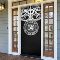 Kia Kaha Te Reo Maori New Zealand Door Cover 50th Anniversary Ake Ake Ake - Polynesian Pride