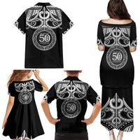 Kia Kaha Te Reo Maori New Zealand Family Matching Puletasi and Hawaiian Shirt 50th Anniversary Ake Ake Ake - Polynesian Pride