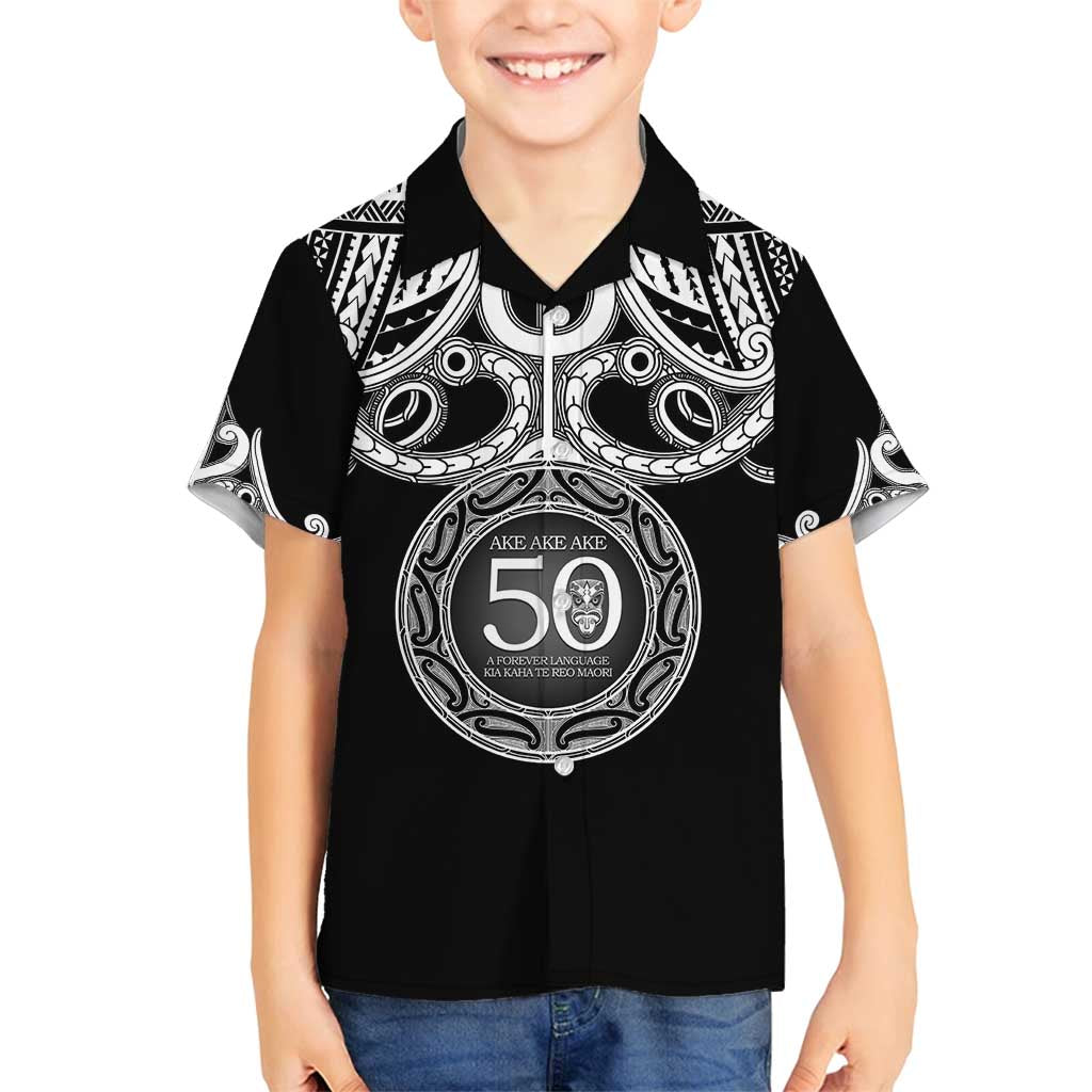 Kia Kaha Te Reo Maori New Zealand Family Matching Puletasi and Hawaiian Shirt 50th Anniversary Ake Ake Ake - Polynesian Pride
