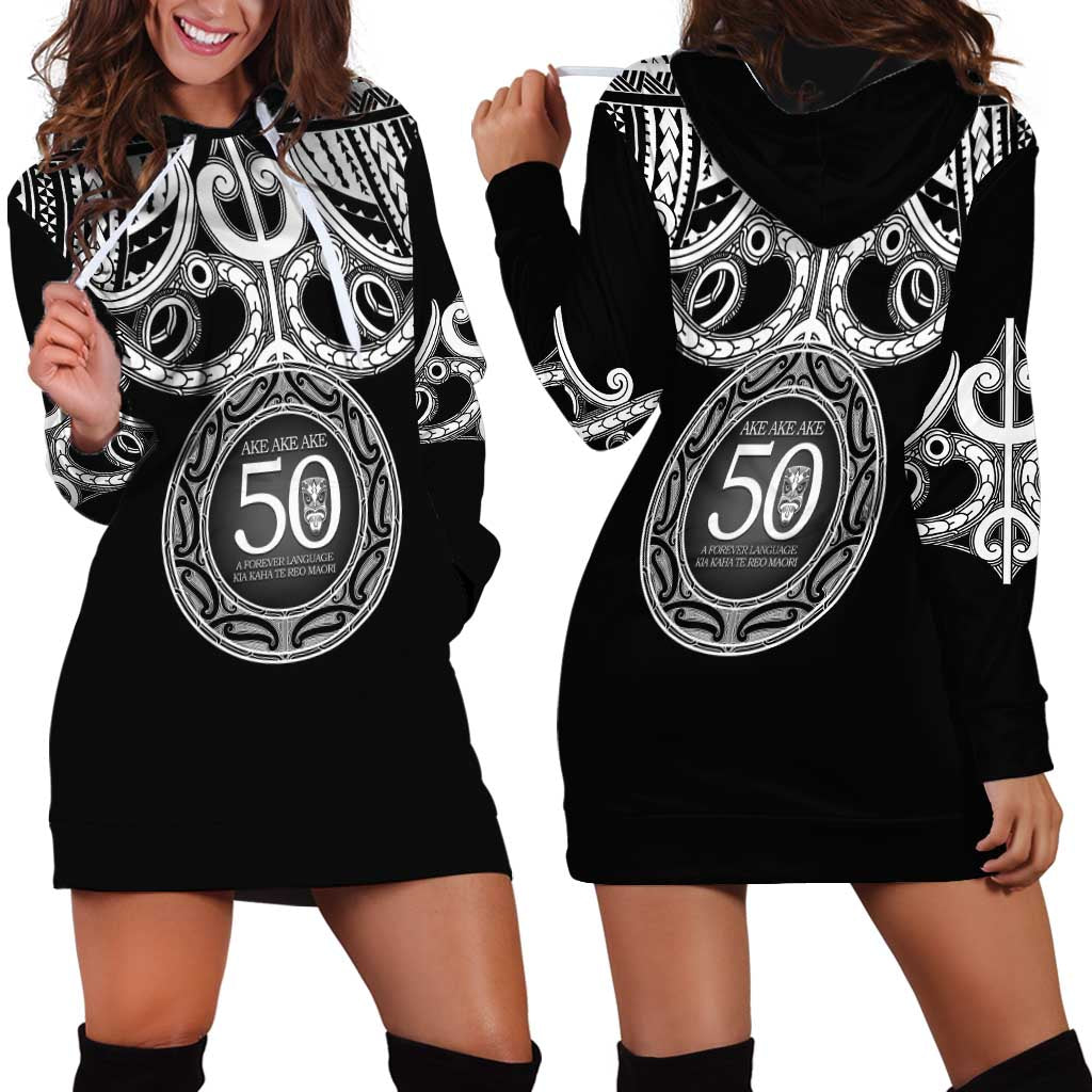 Kia Kaha Te Reo Maori New Zealand Hoodie Dress 50th Anniversary Ake Ake Ake - Polynesian Pride