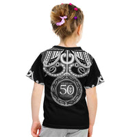 Kia Kaha Te Reo Maori New Zealand Kid T Shirt 50th Anniversary Ake Ake Ake - Polynesian Pride