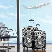 Kia Kaha Te Reo Maori New Zealand Luggage Cover 50th Anniversary Ake Ake Ake - Polynesian Pride