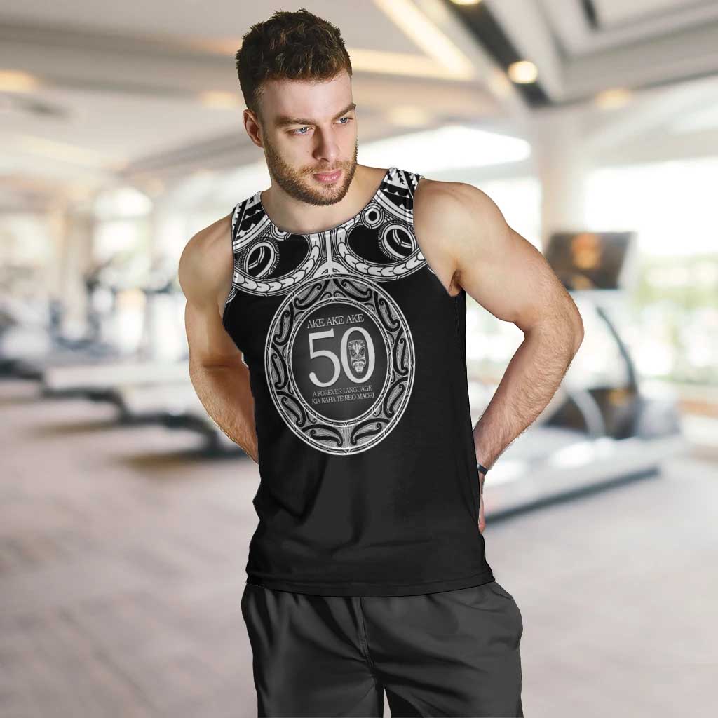 Kia Kaha Te Reo Maori New Zealand Men Tank Top 50th Anniversary Ake Ake Ake - Polynesian Pride