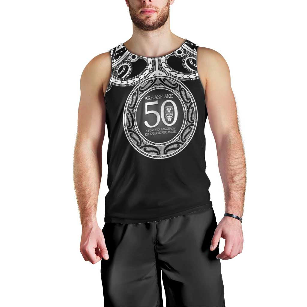 Kia Kaha Te Reo Maori New Zealand Men Tank Top 50th Anniversary Ake Ake Ake - Polynesian Pride