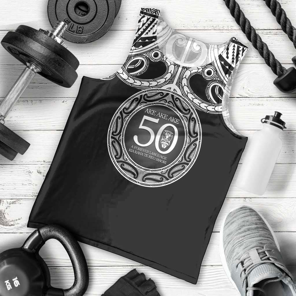 Kia Kaha Te Reo Maori New Zealand Men Tank Top 50th Anniversary Ake Ake Ake - Polynesian Pride