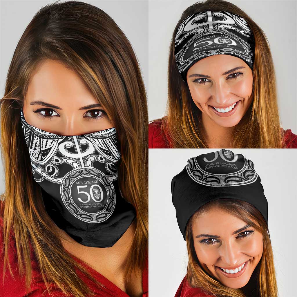 Kia Kaha Te Reo Maori New Zealand Neck Gaiter 50th Anniversary Ake Ake Ake - Polynesian Pride