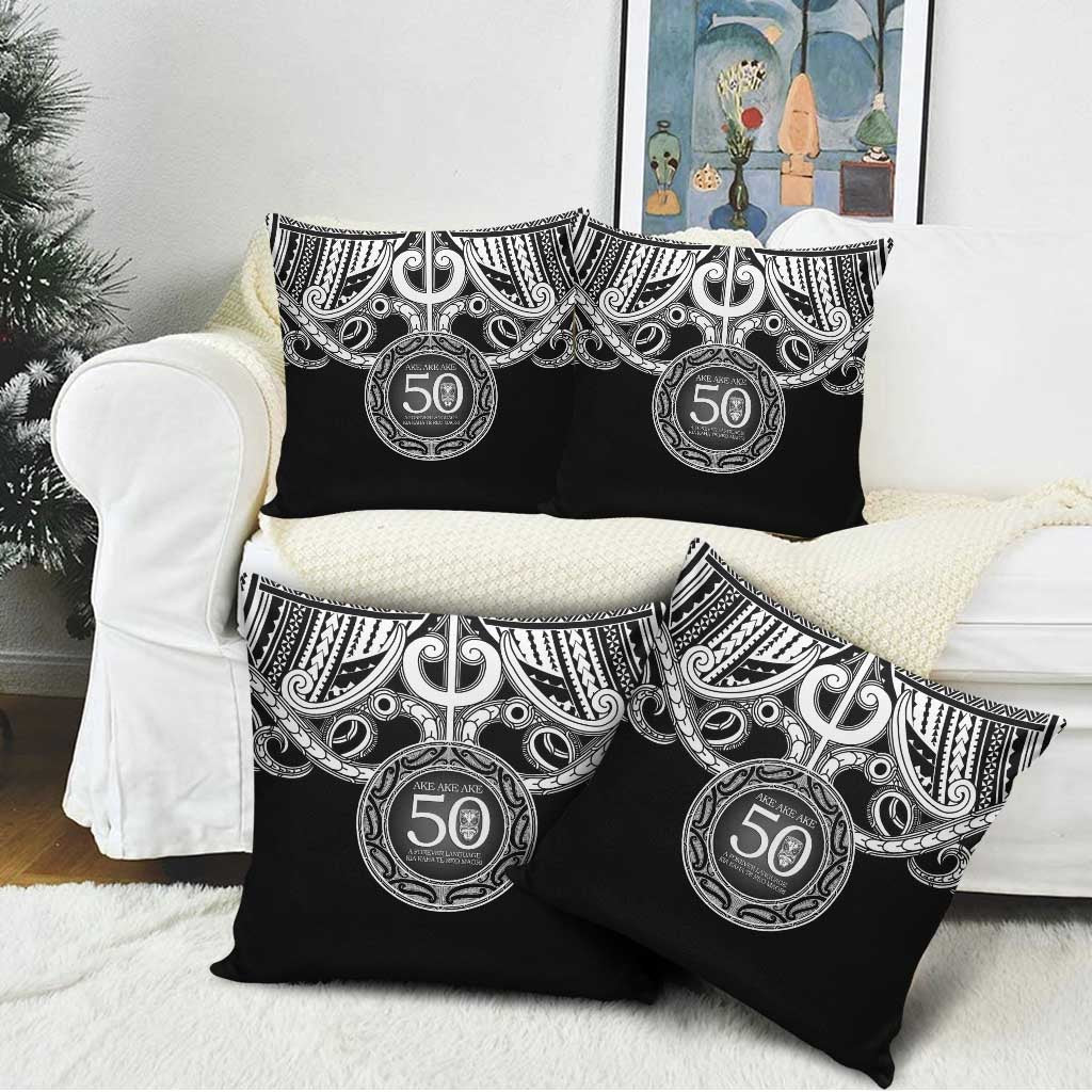 Kia Kaha Te Reo Maori New Zealand Pillow Cover 50th Anniversary Ake Ake Ake - Polynesian Pride