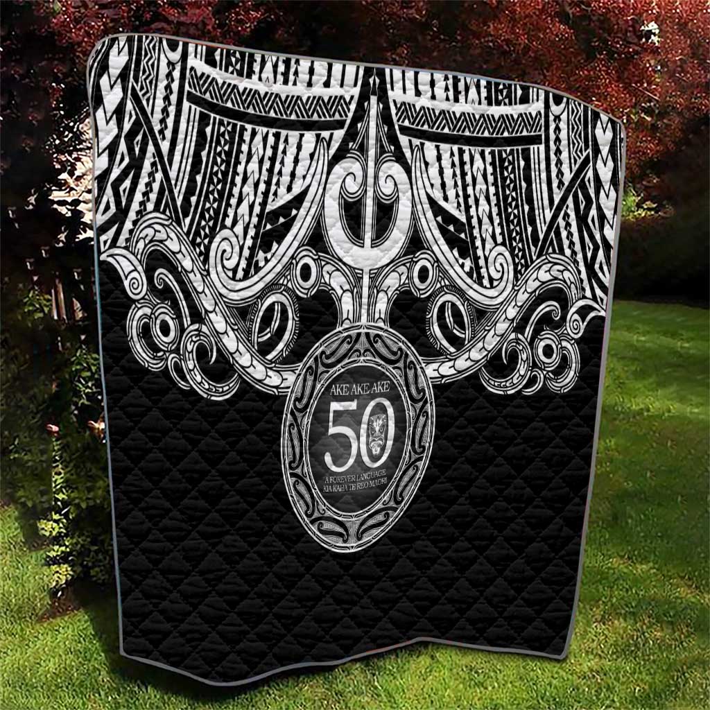 Kia Kaha Te Reo Maori New Zealand Quilt 50th Anniversary Ake Ake Ake - Polynesian Pride