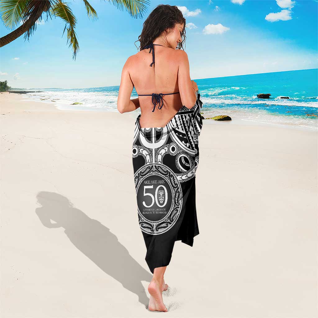 Kia Kaha Te Reo Maori New Zealand Sarong 50th Anniversary Ake Ake Ake - Polynesian Pride