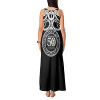 Kia Kaha Te Reo Maori New Zealand Tank Maxi Dress 50th Anniversary Ake Ake Ake - Polynesian Pride