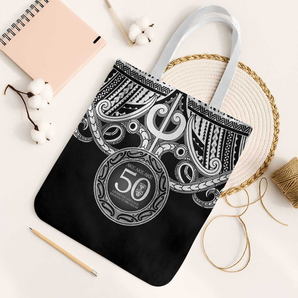 Kia Kaha Te Reo Maori New Zealand Tote Bag 50th Anniversary Ake Ake Ake - Polynesian Pride