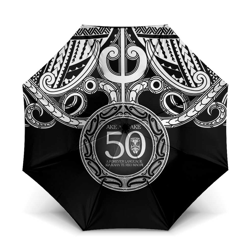 Kia Kaha Te Reo Maori New Zealand Umbrella 50th Anniversary Ake Ake Ake - Polynesian Pride