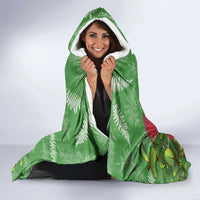 Kakapo New Zealand Christmas Hooded Blanket Meri Kirihimete Pohutukawa - Green Color LT14 - Polynesian Pride