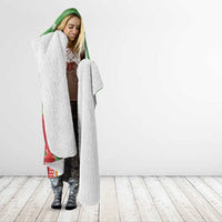 Kakapo New Zealand Christmas Hooded Blanket Meri Kirihimete Pohutukawa - Green Color LT14 - Polynesian Pride