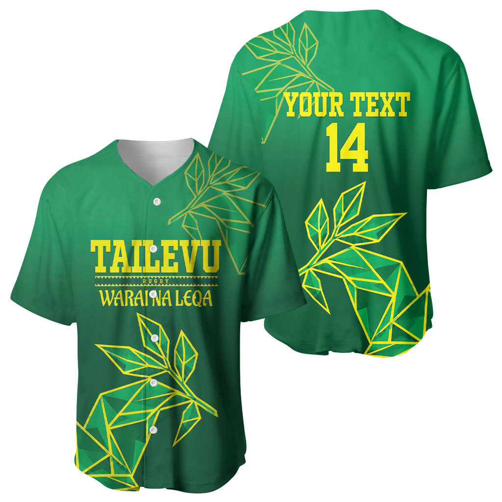 Fiji Tailevu Rugby Custom Baseball Jersey Warai Na Leqa LT14 - Polynesian Pride