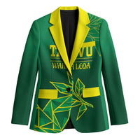 Fiji Tailevu Rugby Custom Blazer Warai Na Leqa LT14 Unisex Green - Polynesian Pride