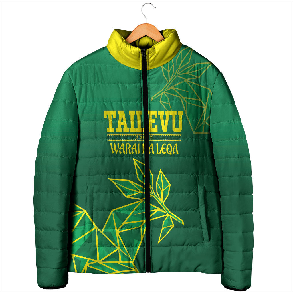Fiji Tailevu Rugby Custom Padded Jacket Warai Na Leqa LT14 - Polynesian Pride