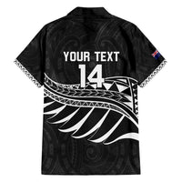 Custom Aotearoa Ice Hockey Family Matching Long Sleeve Bodycon Dress and Hawaiian Shirt NZ Tiki Mascot - Maori Pattern