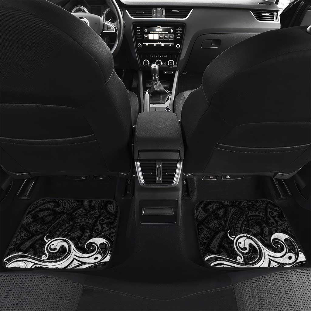 Personalised New Zealand Surfing Car Mats Aotearoa Maori Tiki Haka