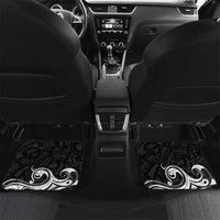 Personalised New Zealand Surfing Car Mats Aotearoa Maori Tiki Haka