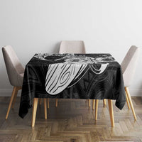 Personalised New Zealand Surfing Tablecloth Aotearoa Maori Tiki Haka