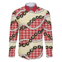 Red Palaka Hawaii Family Matching Summer Maxi Dress and Hawaiian Shirt Kukui Nut Pikake Lei Hawaiian Tapa Pattern - Polynesian Pride