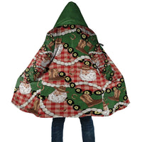 Cowboy Hawaii Mele Kalikimaka Cloak Paniolo Kukui Nut Pikake Lei Red Version - Polynesian Pride