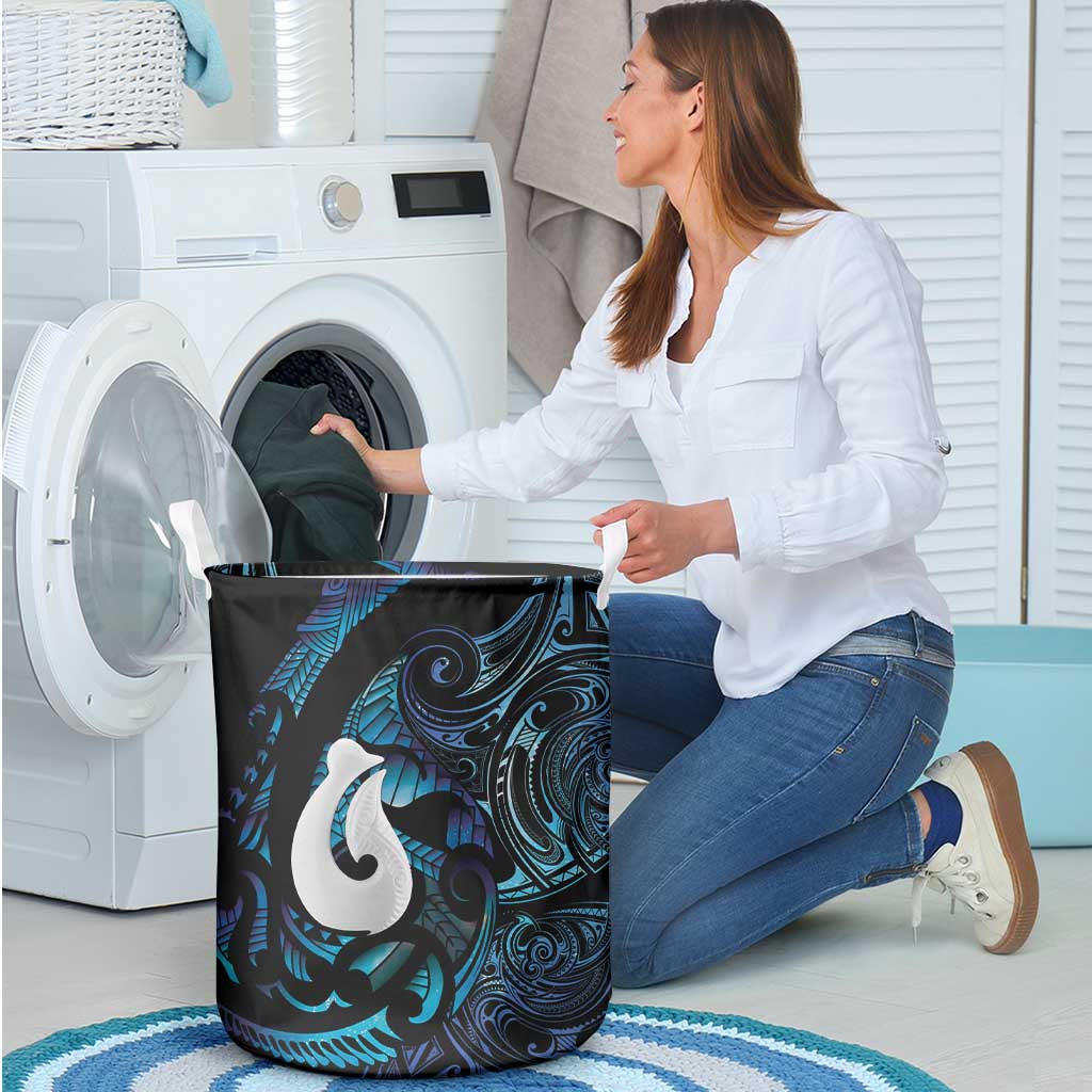 Hei Matau New Zealand Matariki Laundry Basket NZ Fish Hook Maori Art