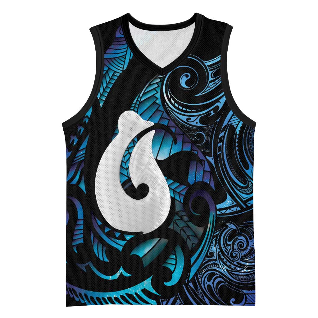 Hei Matau New Zealand Matariki Basketball Jersey NZ Fish Hook Maori Art