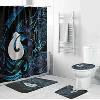 Hei Matau New Zealand Matariki Bathroom Set NZ Fish Hook Maori Art LT14 Bathroom Set (4 pcs) Purple - Polynesian Pride
