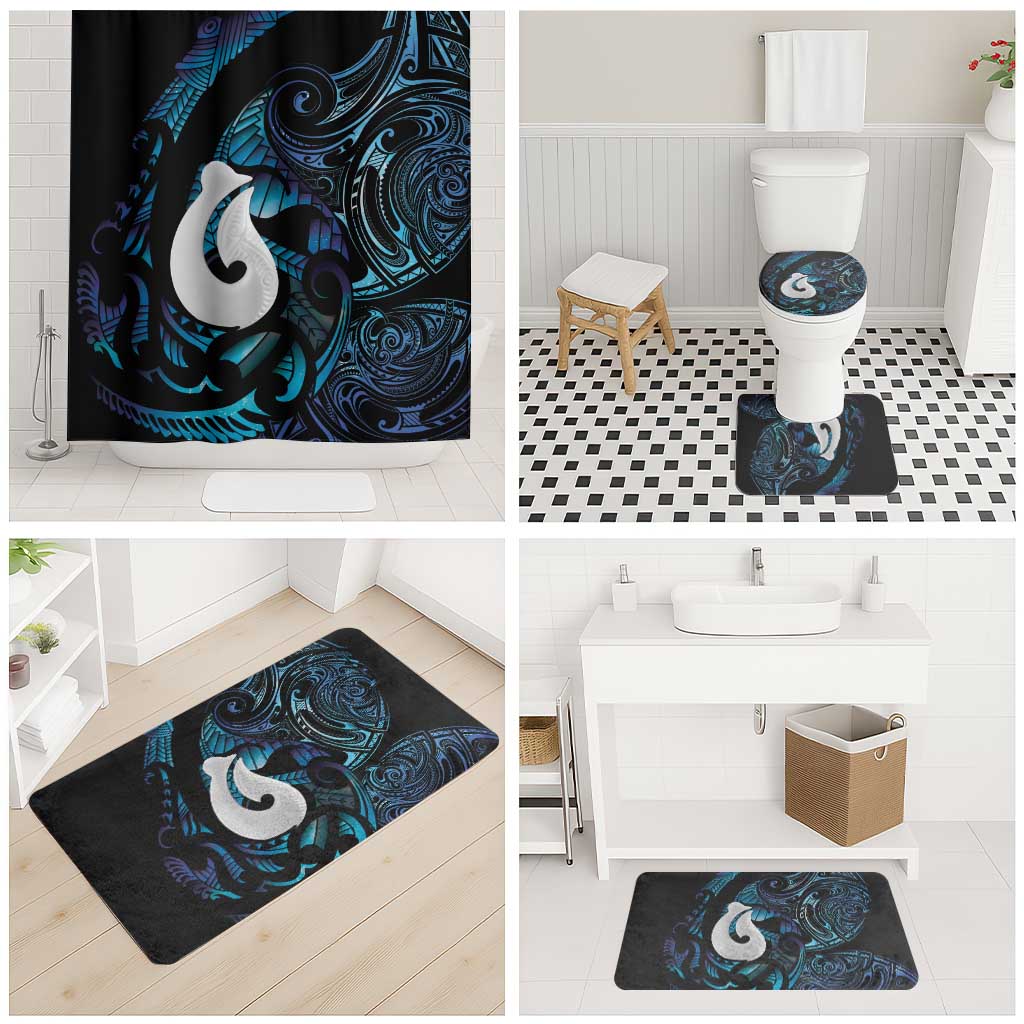 Hei Matau New Zealand Matariki Bathroom Set NZ Fish Hook Maori Art LT14 - Polynesian Pride