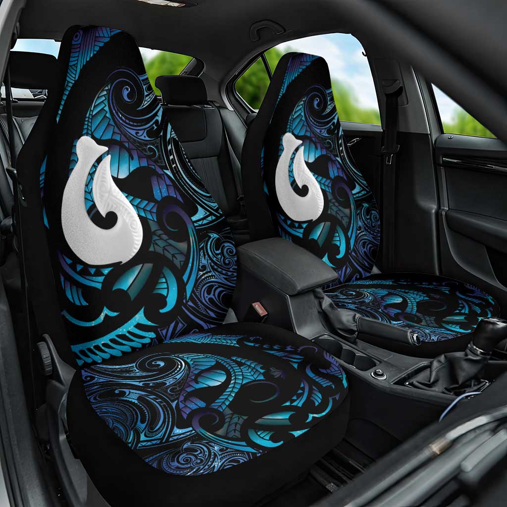 Hei Matau New Zealand Matariki Car Seat Cover NZ Fish Hook Maori Art LT14 One Size Purple - Polynesian Pride