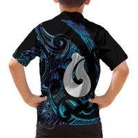 Hei Matau New Zealand Matariki Family Matching Off Shoulder Maxi Dress and Hawaiian Shirt NZ Fish Hook Maori Art