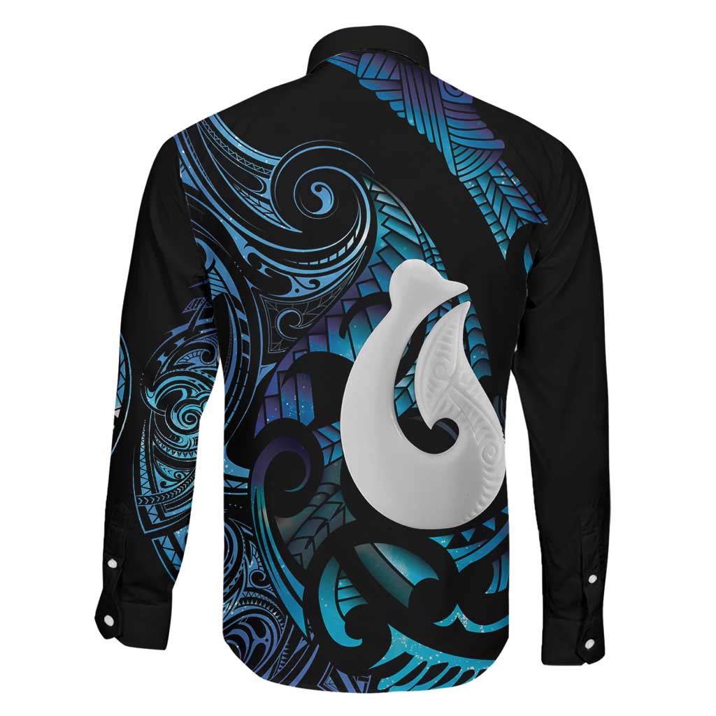 Hei Matau New Zealand Matariki Family Matching Tank Maxi Dress and Hawaiian Shirt NZ Fish Hook Maori Art