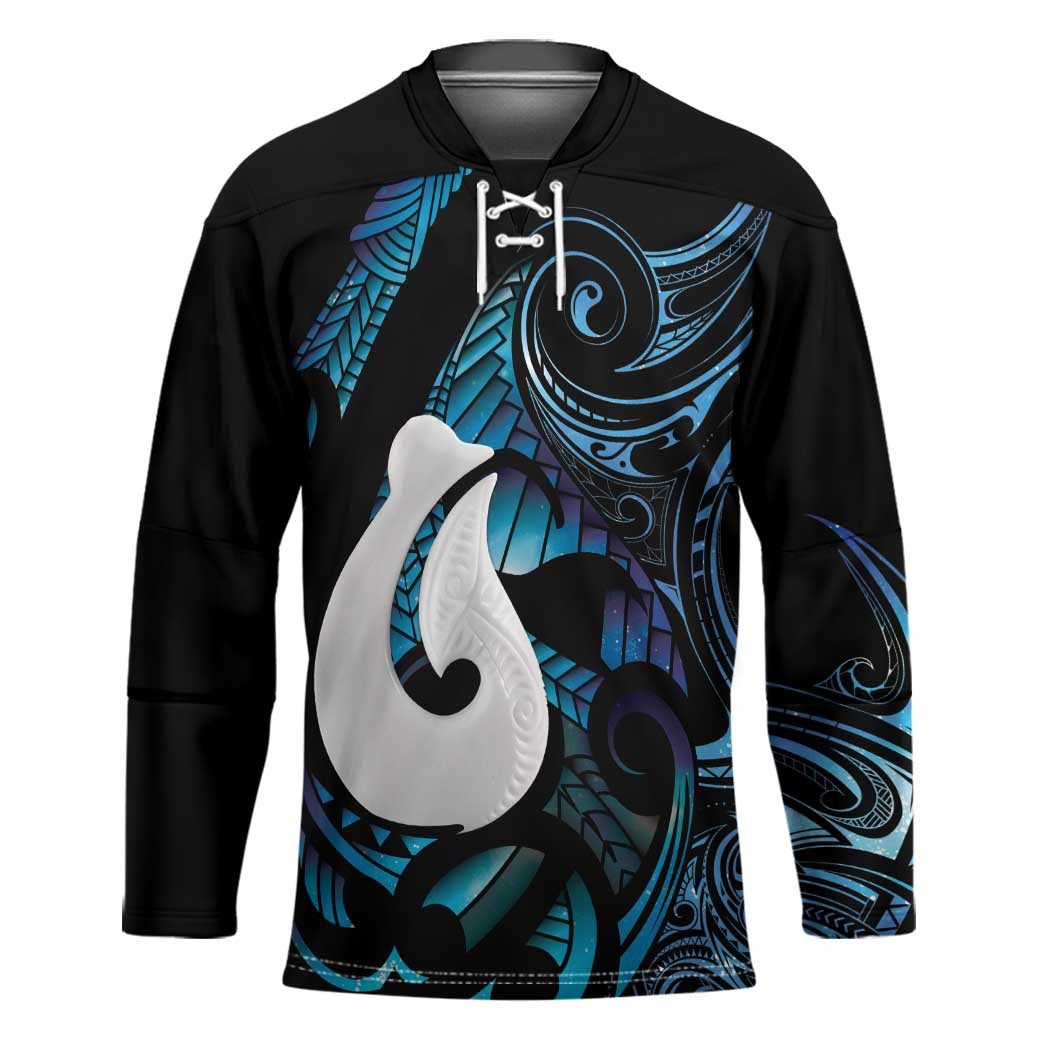 Hei Matau New Zealand Matariki Hockey Jersey NZ Fish Hook Maori Art LT14 Unisex Purple - Polynesian Pride