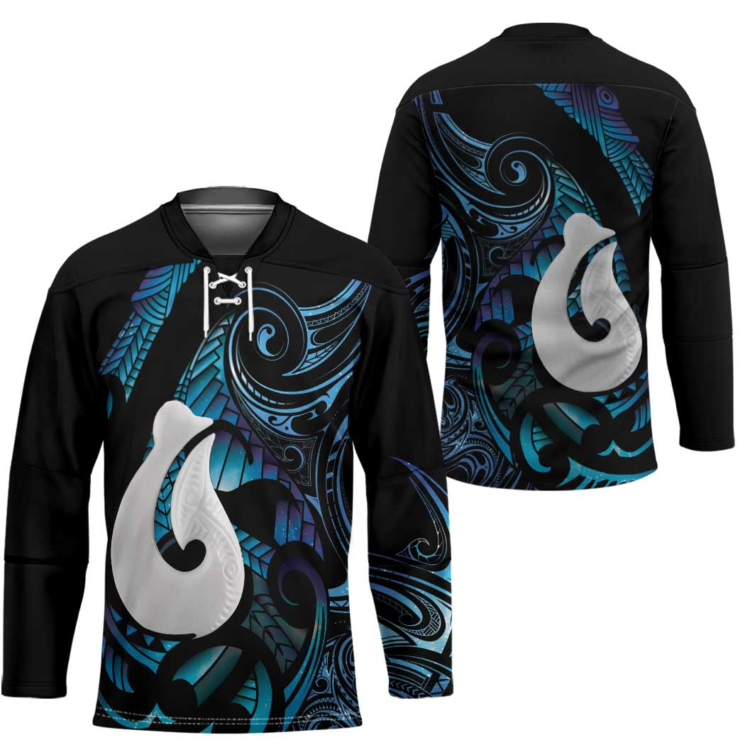 Hei Matau New Zealand Matariki Hockey Jersey NZ Fish Hook Maori Art LT14 - Polynesian Pride